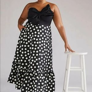 NWT Anthropologie Hutch Bow-Tie Maxi Dress Sz 20W